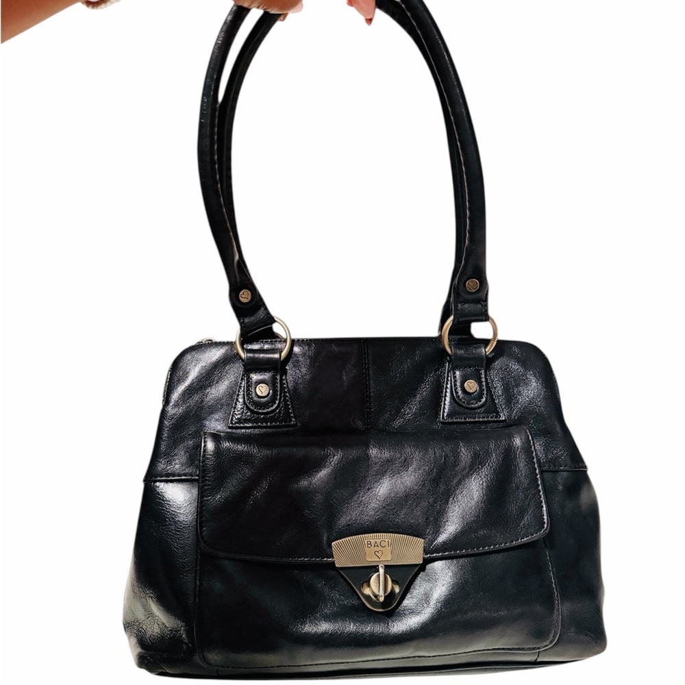 BACI Italian Leather Satchel
